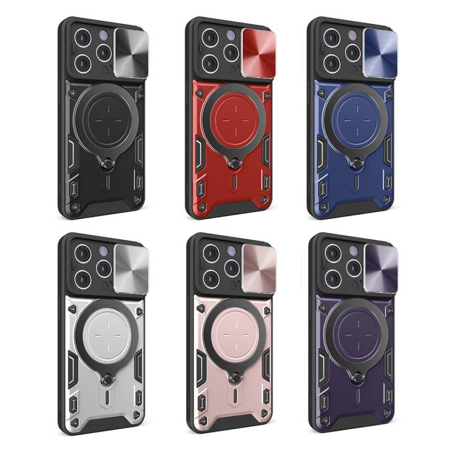 Redpepper iPhone 15 Pro cover magnetica scorrevole TPU+PC