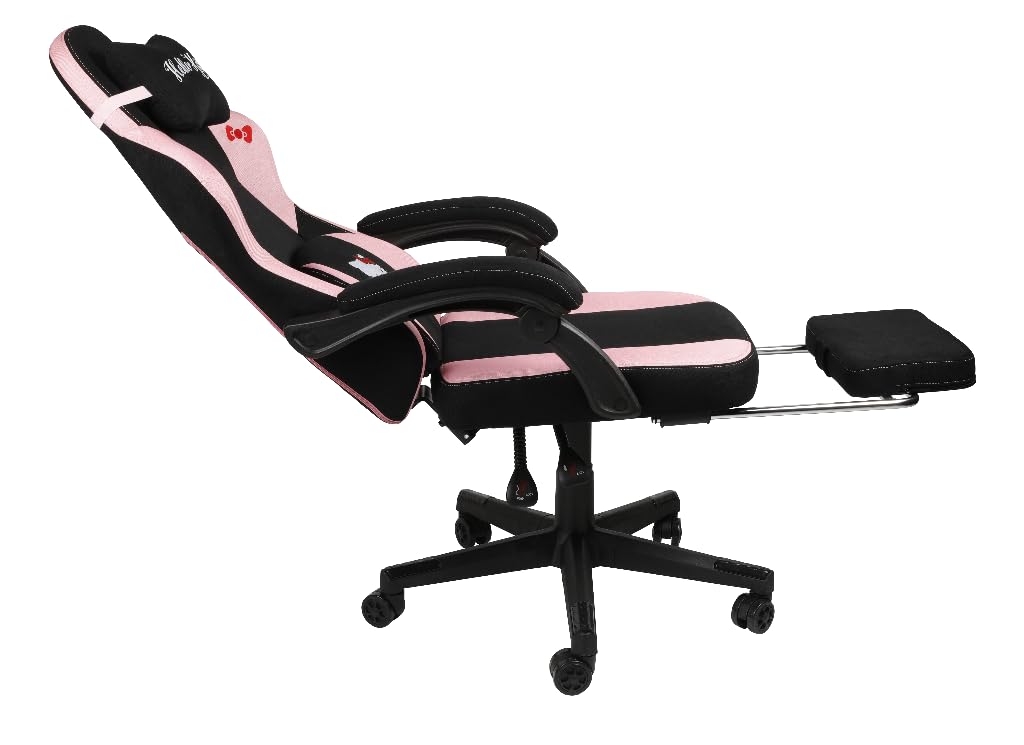 Konix Hello Kitty Sedia Gaming Ufficio 150° Nero Rosa