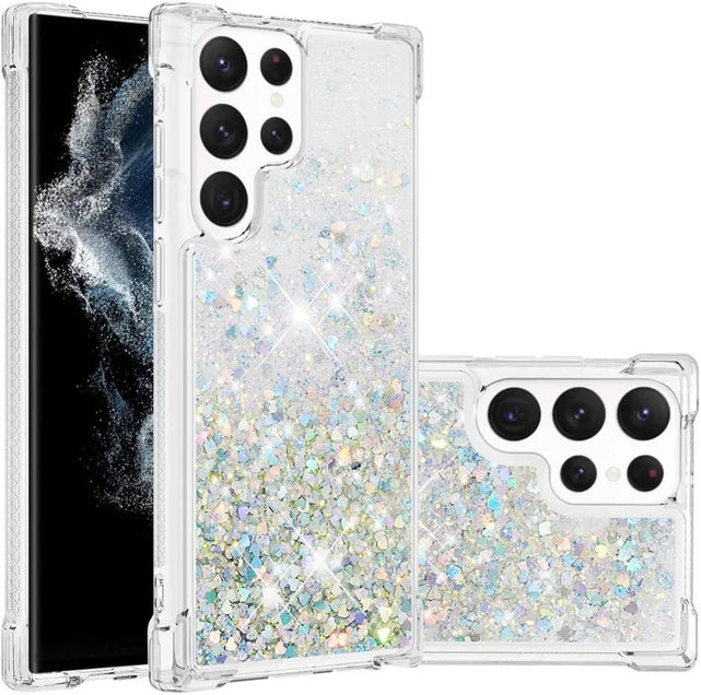 Redpepper S23 Ultra custodia glitter silicone trasparente