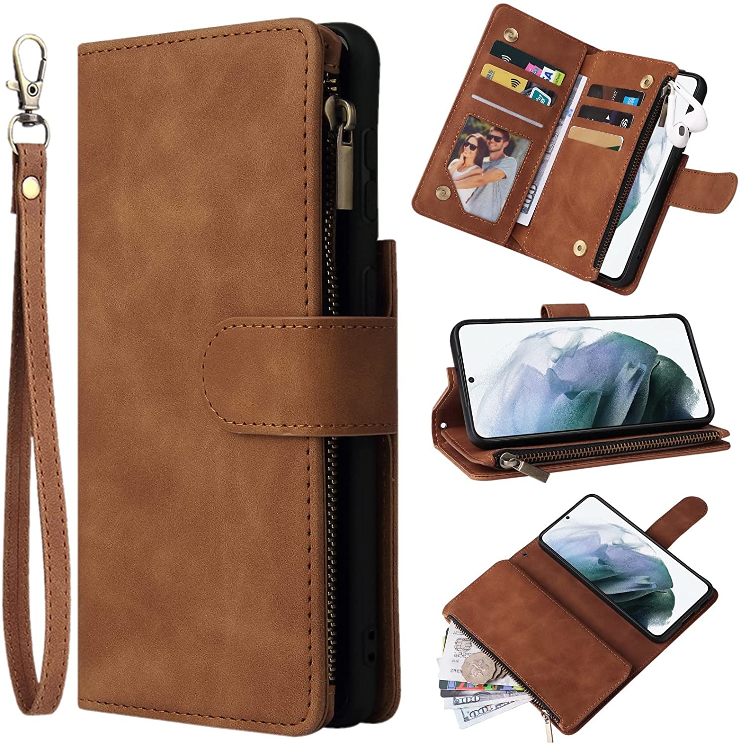 Redpepper Galaxy S22 Plus cover pelle portafoglio