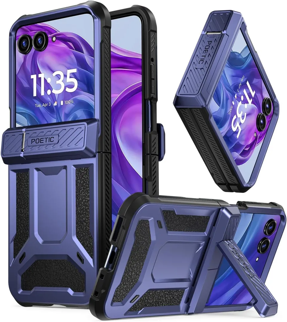 Redpepper Razr Plus 2024 cover rugged rossa con stand