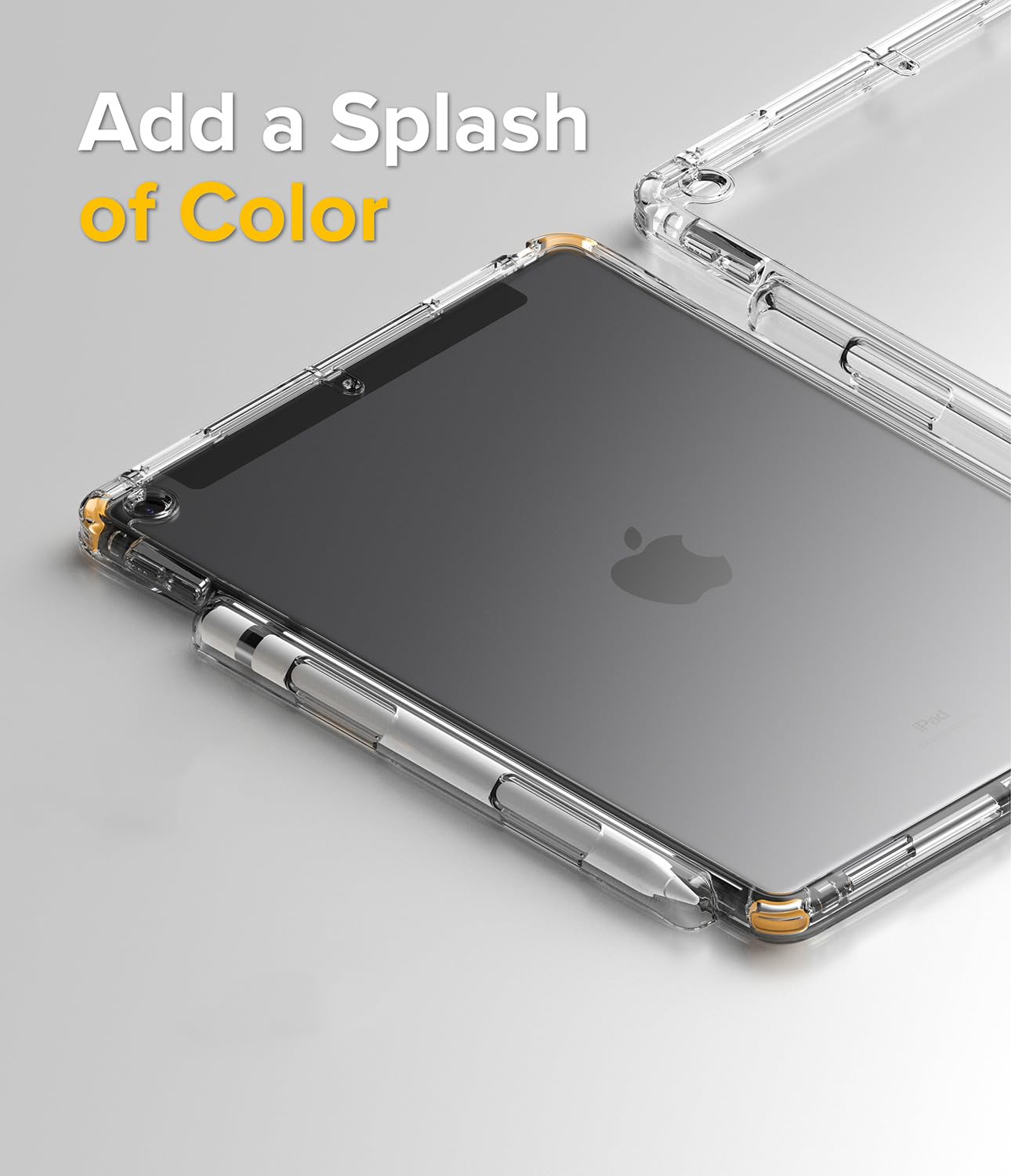 Ringke Fusion iPad 9/8/7 10.2 custodia trasparente White Yellow