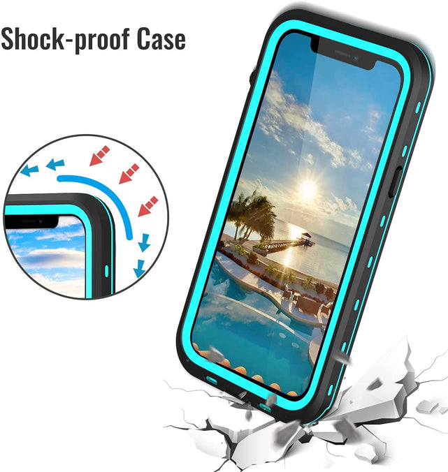 Redpepper Apple Cases iPhone 13 Waterproof custodia blu IP68