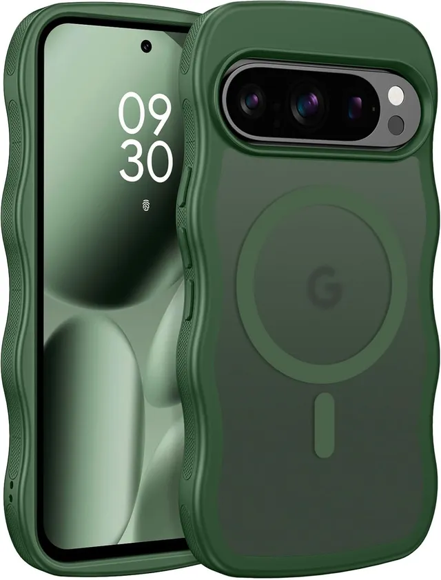Redpepper Pixel 10 Pro XL Cover Magnetica Opaca Verde Scuro Sottile