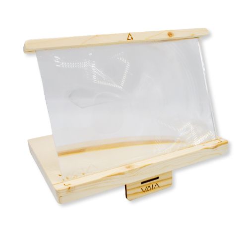 VAIA Focus amplificatore legno marrone dock scrivania
