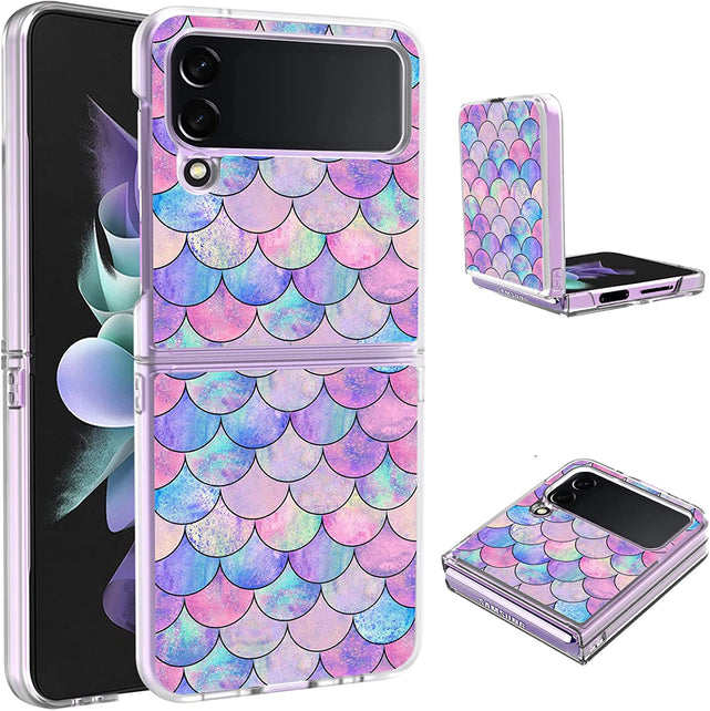 Redpepper Galaxy Z Flip 4 cover trasparente cuore rosa slim