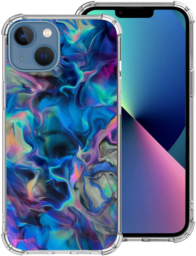 Redpepper iPhone 13 mini cover trasparente tie dye slim