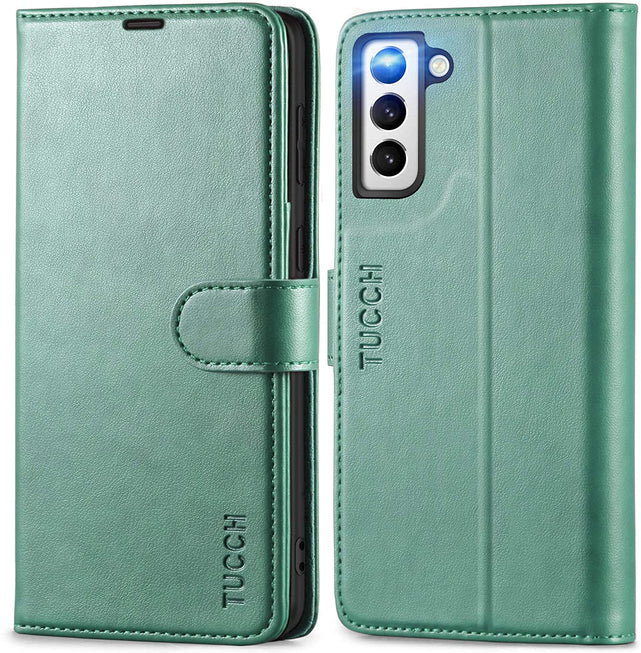 Redpepper Galaxy S21 Plus Custodia Portafoglio Pelle Nero Antiurto