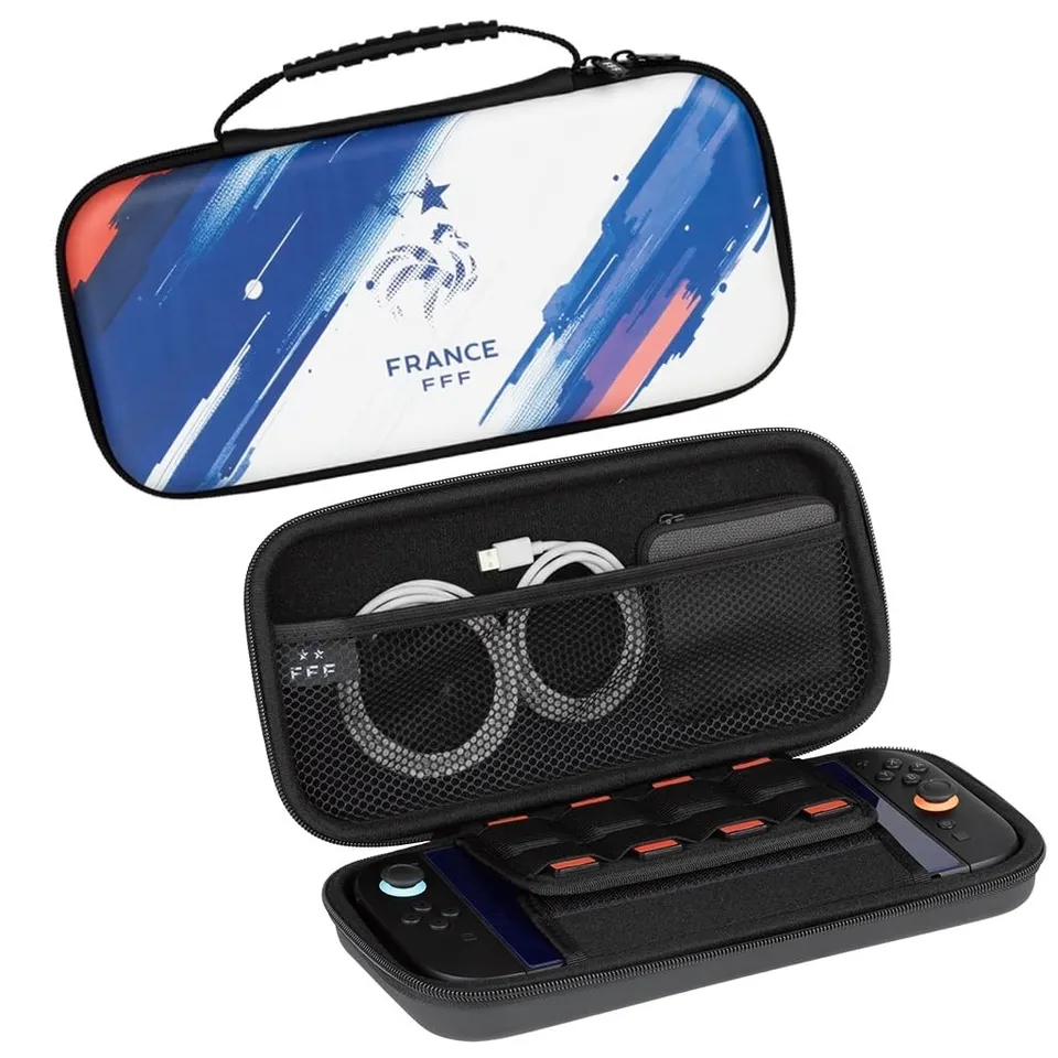 Konix FFF Carry Bag Borsa Switch 2 Blu 8 Giochi