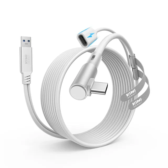 KIWI Design Link Cable L1 Plus 5m USB-C Bianco Quest Ricarica