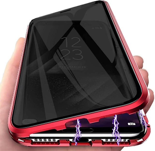Redpepper S25 Ultra Cover Magnetica privacy vetro 9H oro