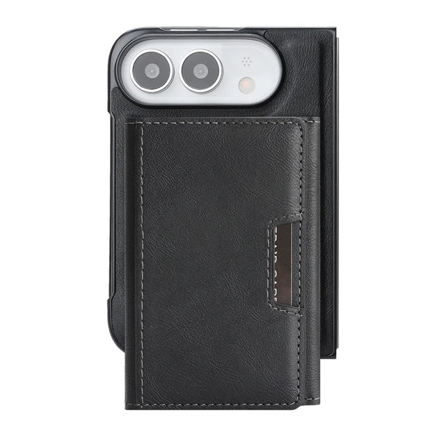 Redpepper iPhone Fold custodia magnetica pelle nero porta carte