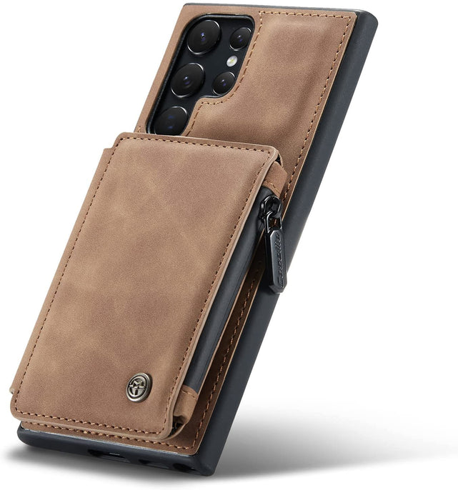 Redpepper Galaxy Cases wallet S22 Ultra nero con zip RFID