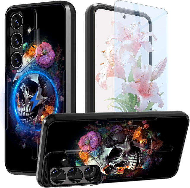 Redpepper Galaxy S24/S25 Plus custodia Owl Moon con stand
