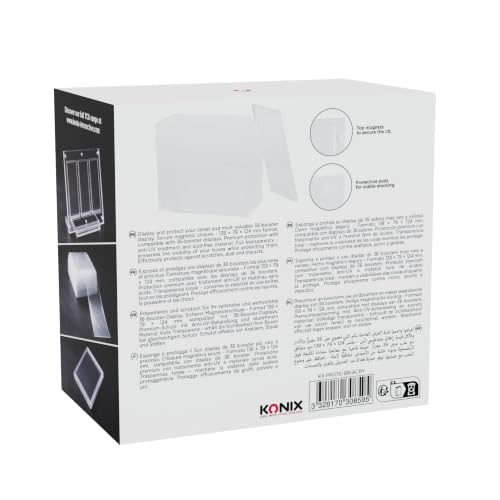 Konix Booster vetrina display acrilico anti-UV 138x79x124