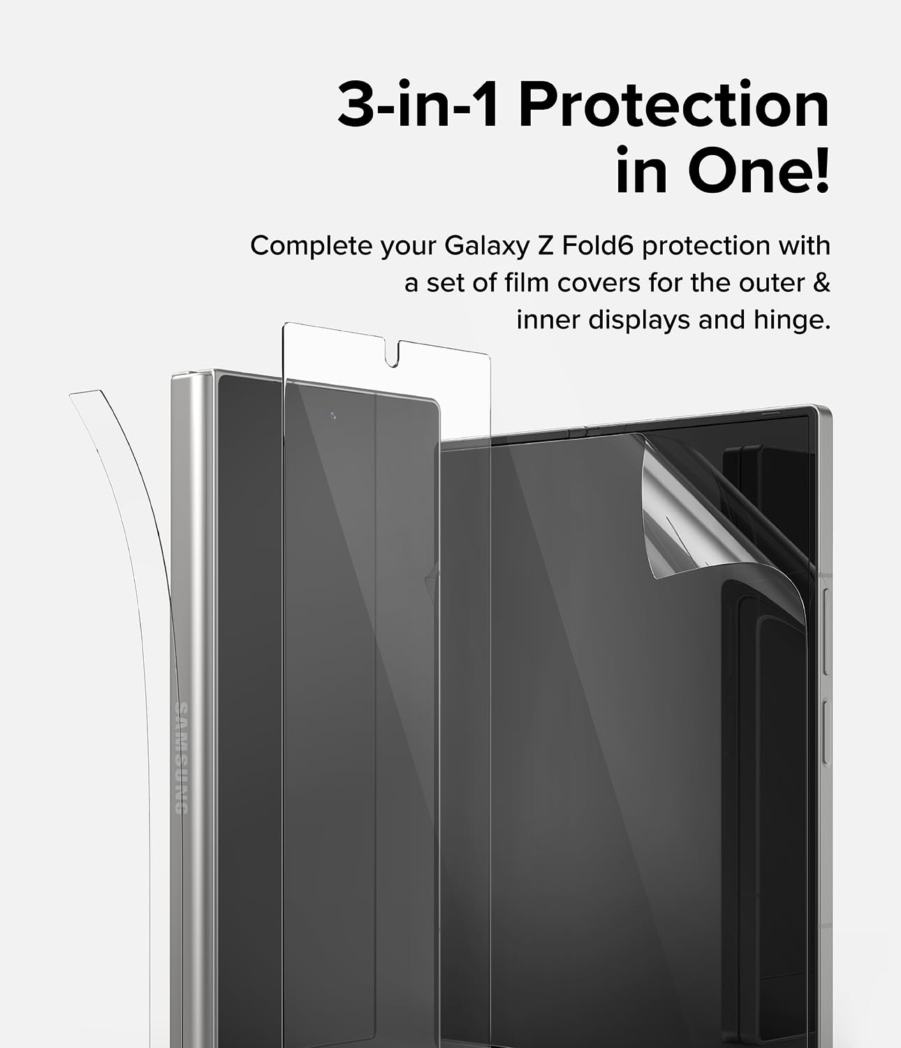 Ringke 3-in-1 Protector pellicola Galaxy Z Fold 6 9H