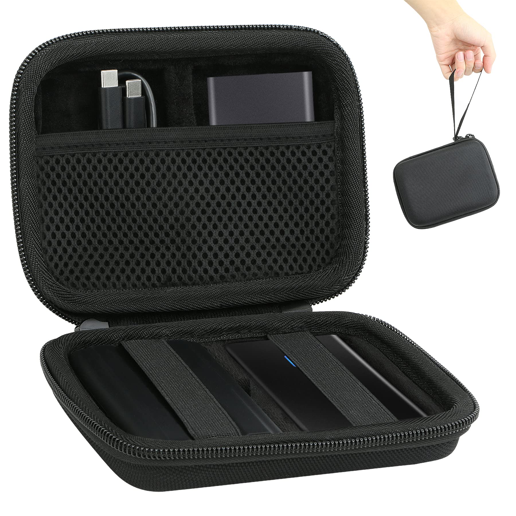 Aenllosi SSD Case Custodia Samsung T7 T9 Blu EVA Rigida