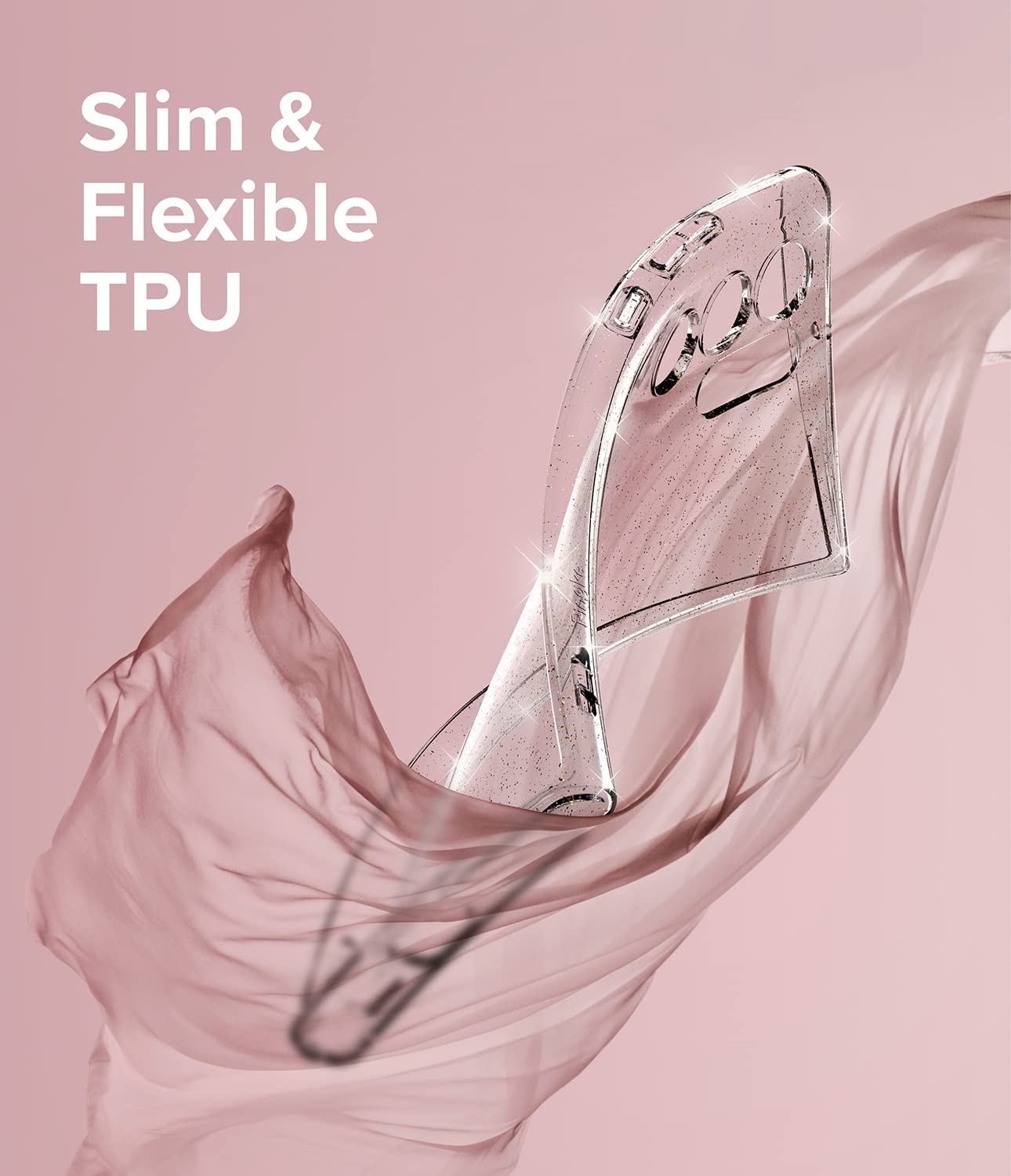 Ringke Air cover Samsung S22 Ultra TPU Glitter Clear