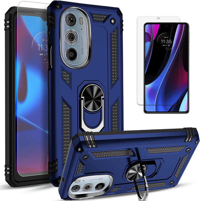 Redpepper Edge Plus cover antishock nera con stand vetro