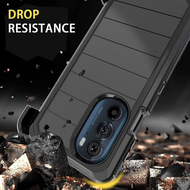Redpepper Motorola Edge Plus 2022 Cover Nera con Clip