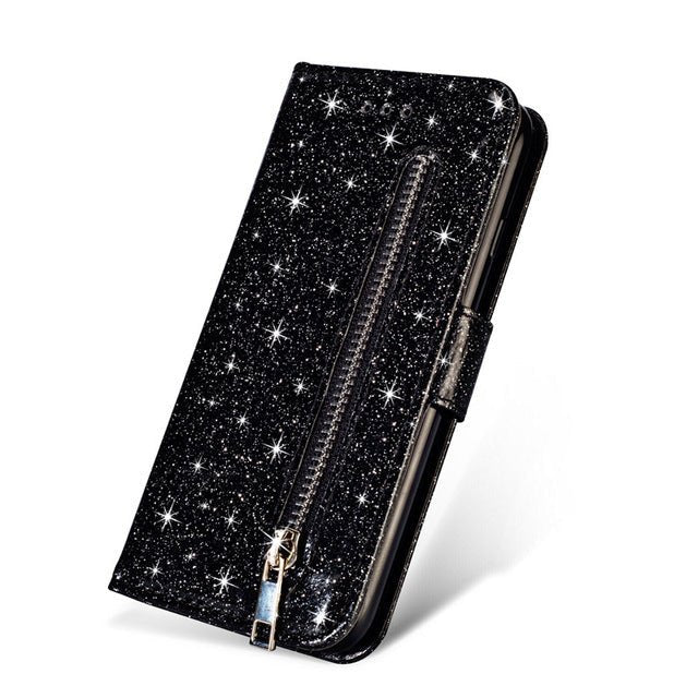 Redpepper Galaxy S10 Plus cover portafoglio glitter carte