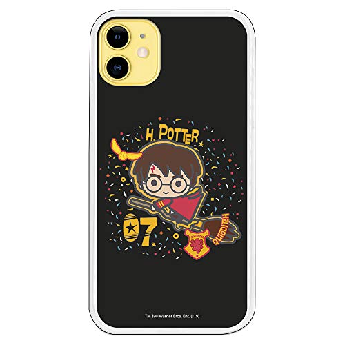 La Casa de las Carcasas Custodia iPhone 11 Harry Sfondo Nero