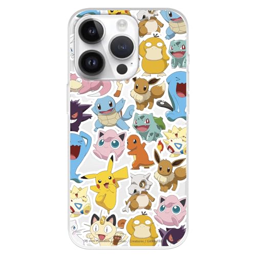 La Casa de las Carcasas Sticker custodia iPhone 15 Pro Pokemon silicone