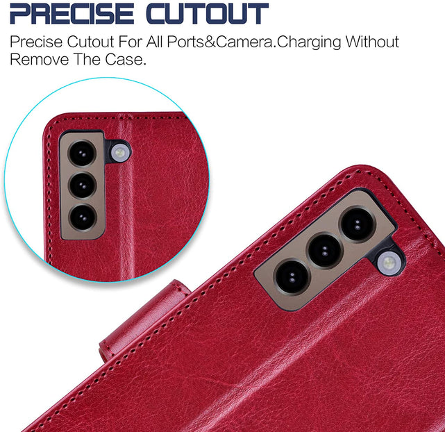 Redpepper Galaxy S21 Plus Custodia Portafoglio Pelle Stand