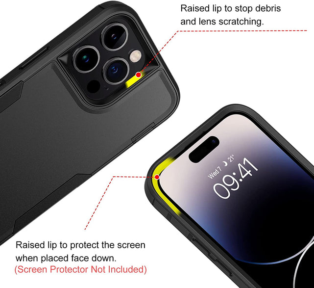 Redpepper iPhone 14 Pro Max Cover 6.7" antiurto 2 in 1