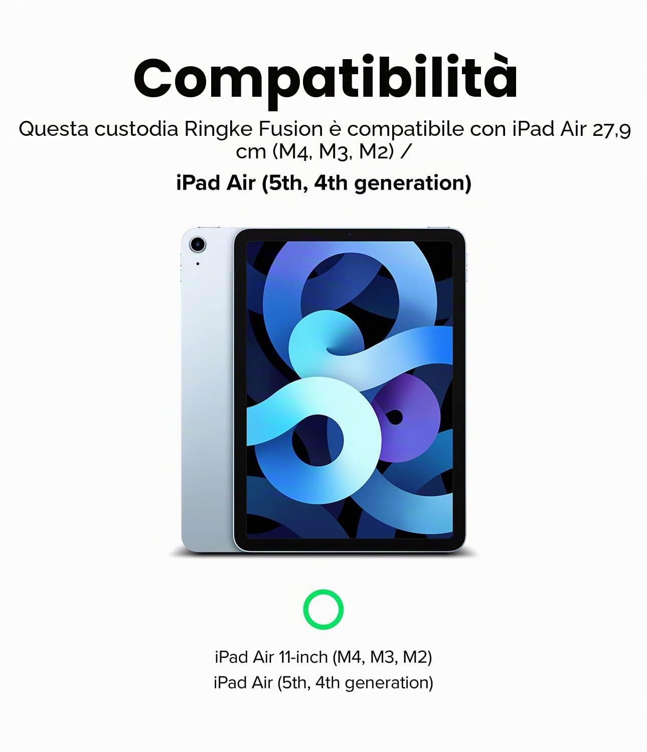 Ringke Fusion iPad Air 11 M4/M3/M2 cover smoke black PC