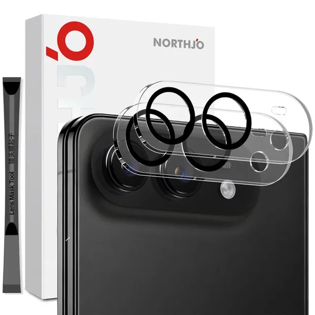 Redpepper Camera Screen Protectors Vetro Fotocamera iPhone Fold Nero 2pz