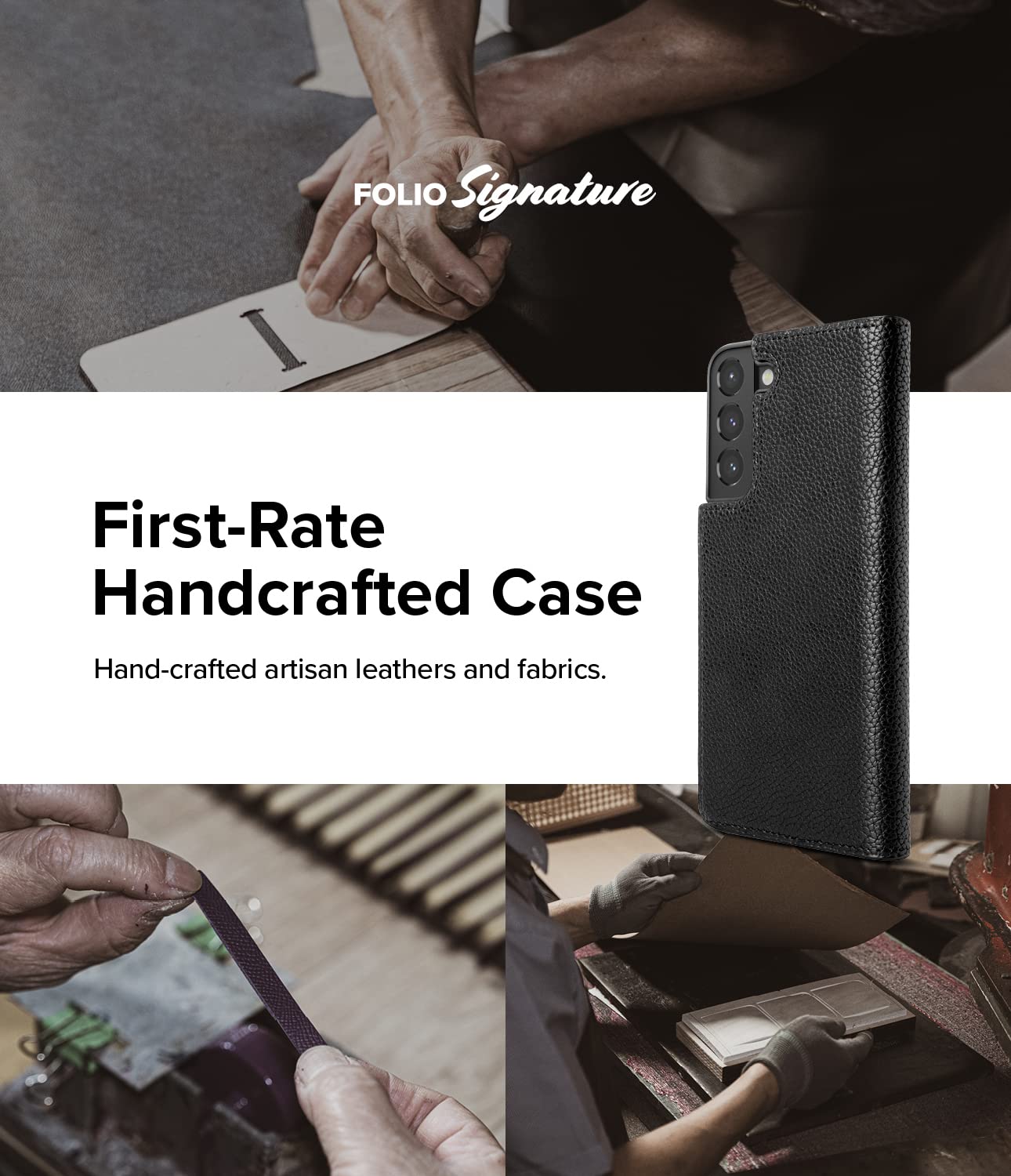 Ringke Folio Signature Cover Samsung S22 Portafoglio Nero