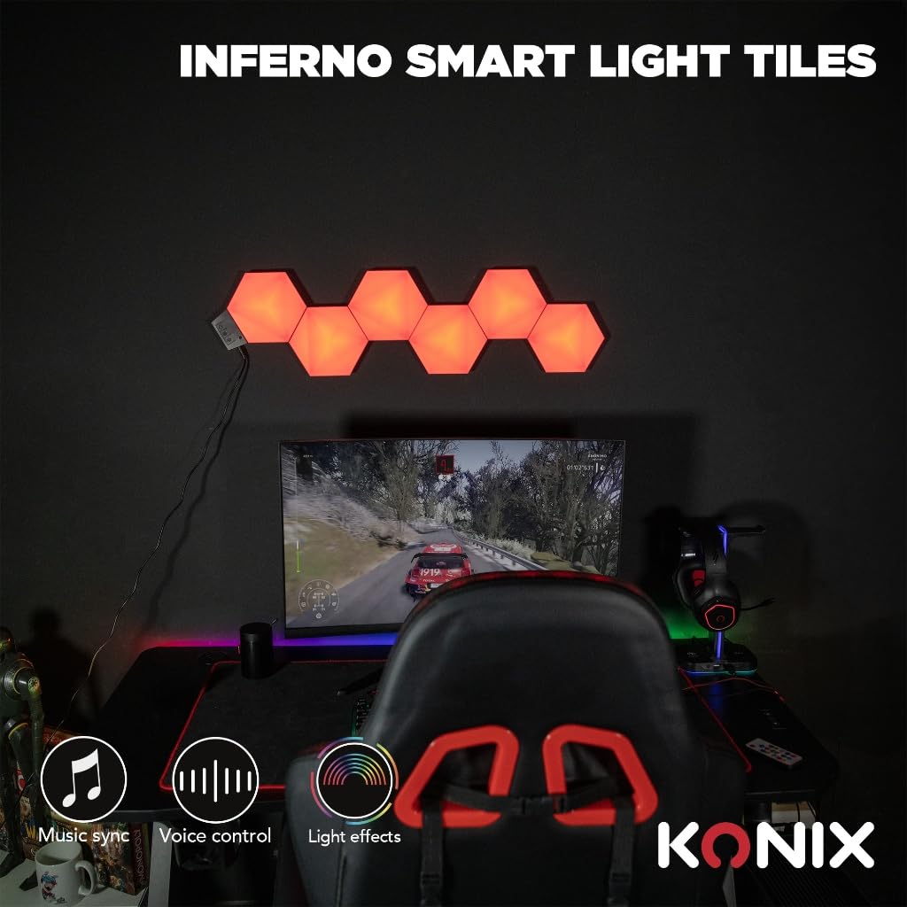 Konix Drakkar Inferno set LED gaming RGBIC 13,2x15,1 cm