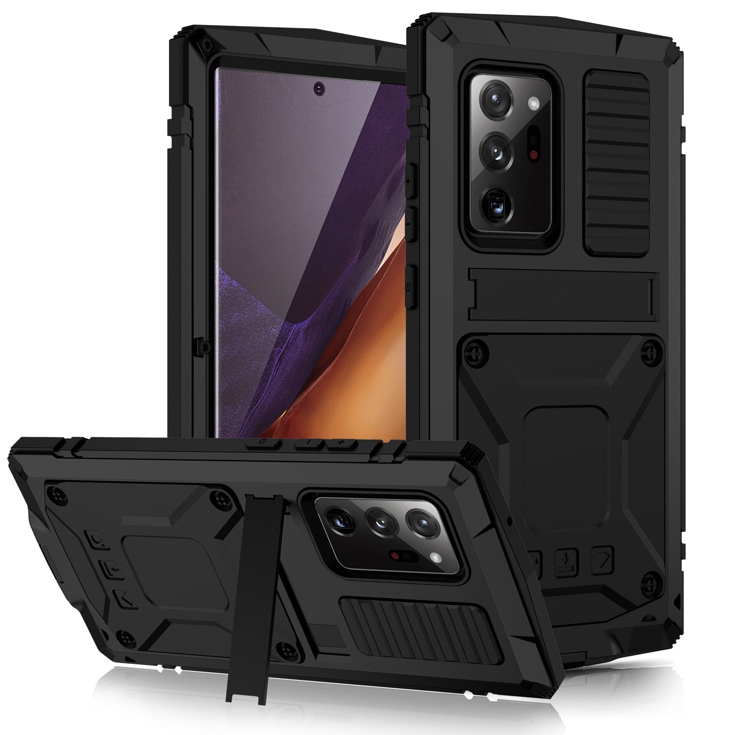 Redpepper Note 20 Ultra Cover Alluminio Nera Slim Bumper