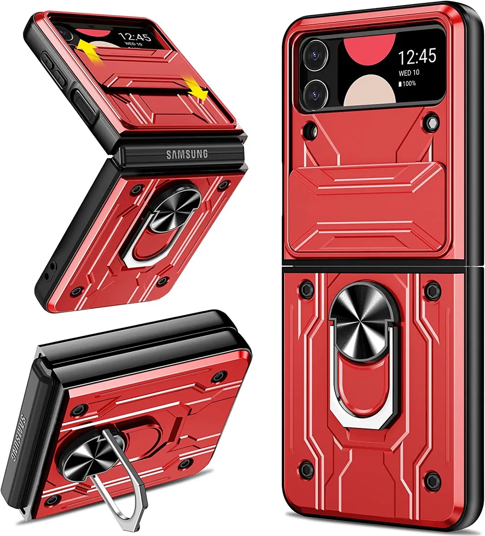 Redpepper Galaxy Z Flip 4 cover rosa con stand