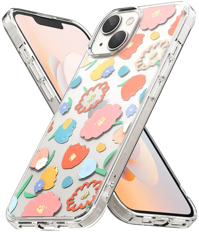 Ringke Fusion Design cover iPhone 14 trasparente floral fiori antishock