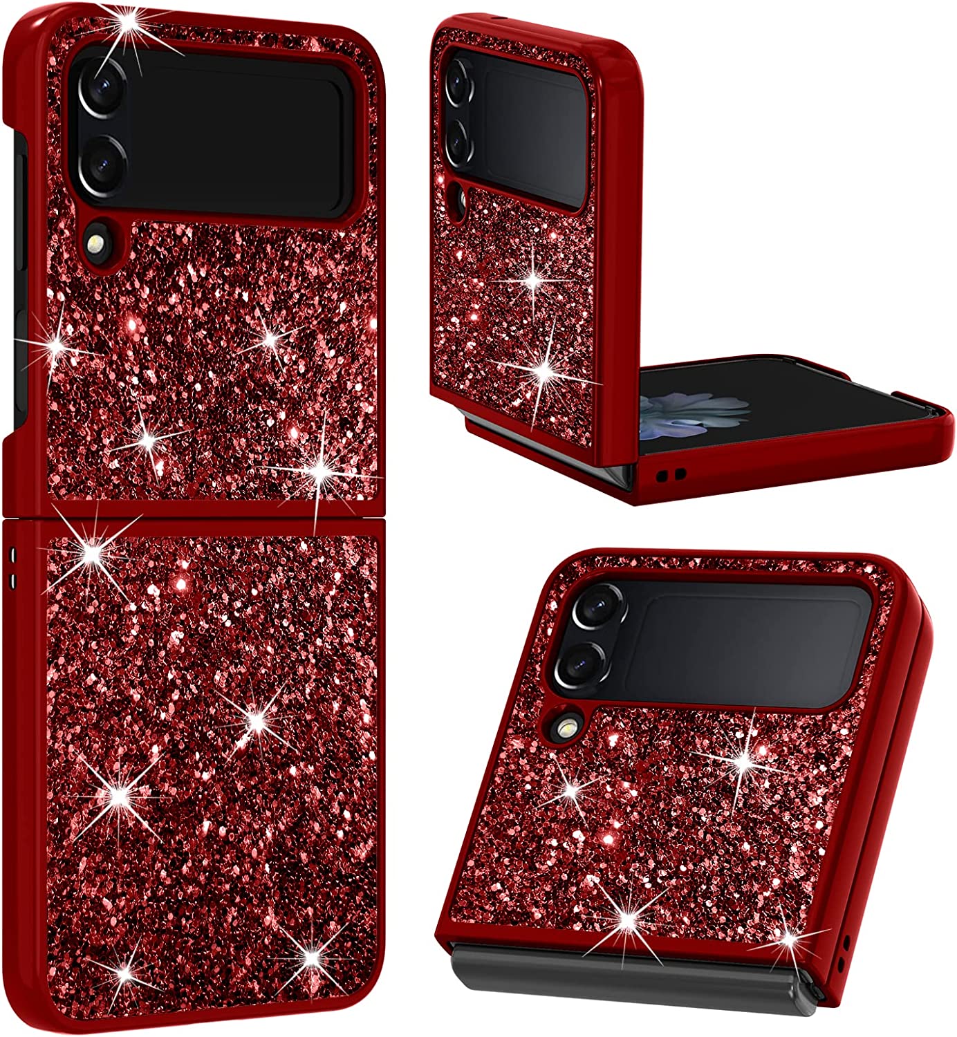 Redpepper Galaxy Z Flip 4 Cover Glitter Antiurto
