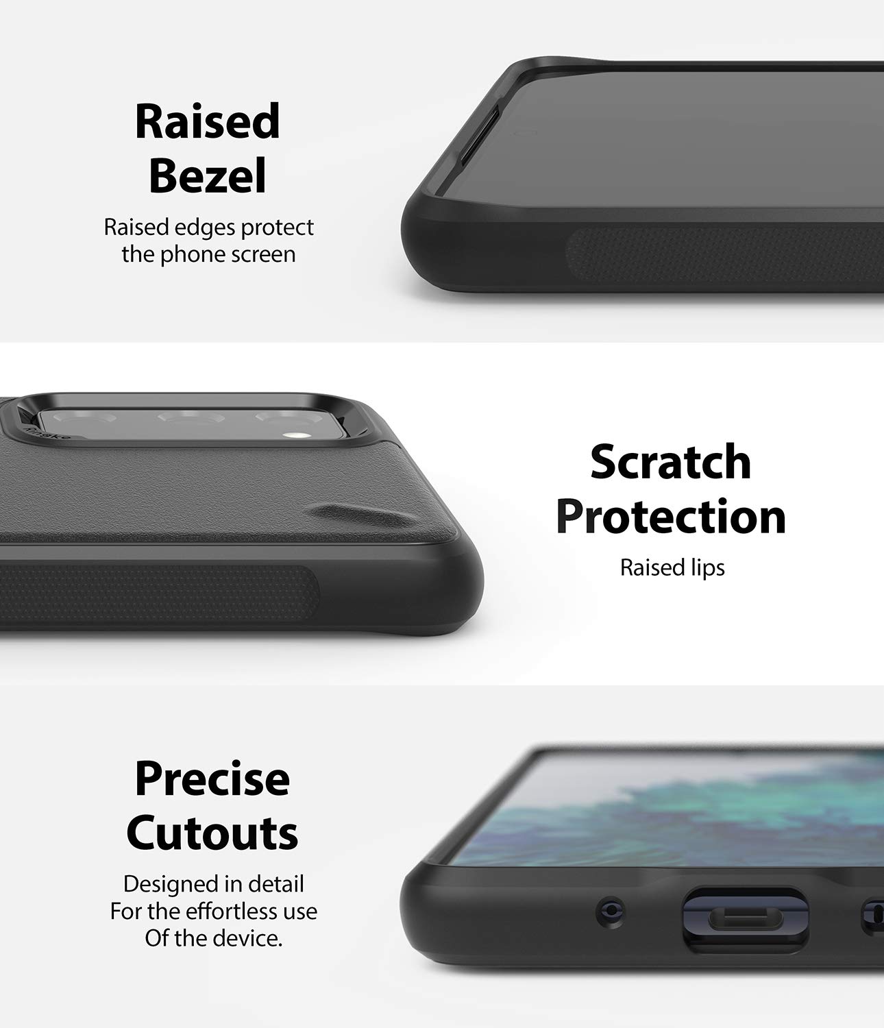 Ringke Onyx Galaxy S20 FE Cover Nera Black Antiurto