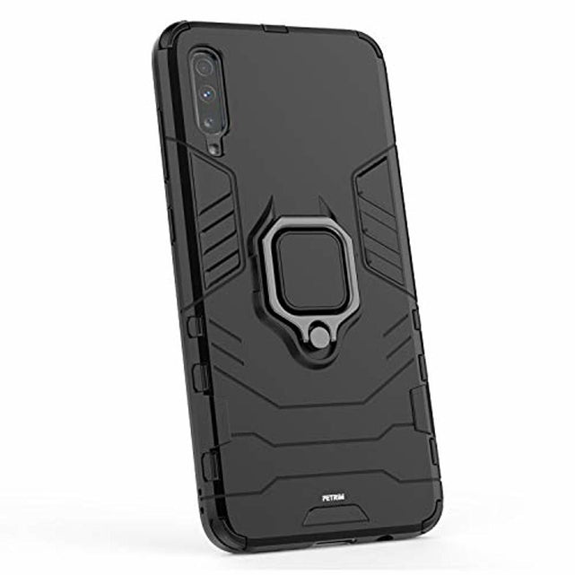 Redpepper Galaxy A70 Custodia Antiurto Nera con Anello