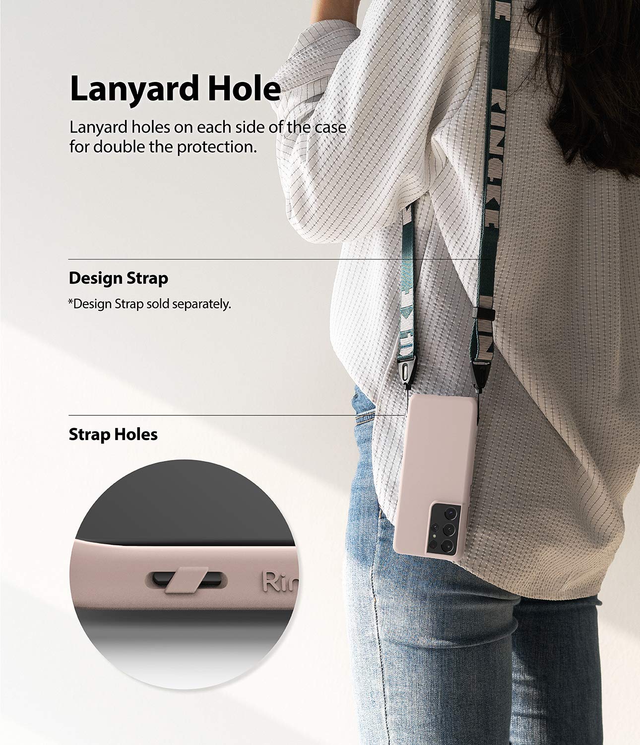 Ringke Air S Cover Rosa per Samsung Galaxy S21 Ultra
