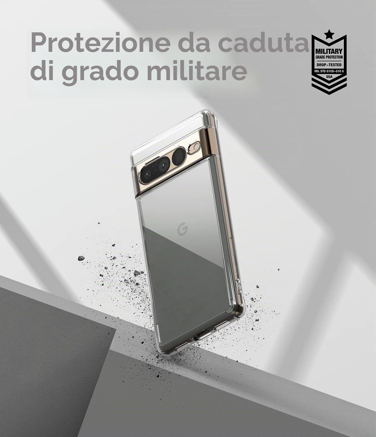 Ringke Fusion Cover Pixel 7 Pro Clear Trasparente Antiurto