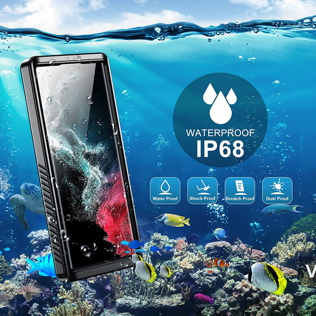 Redpepper Galaxy S22 Ultra Cover Impermeabile IP68 Trasparente