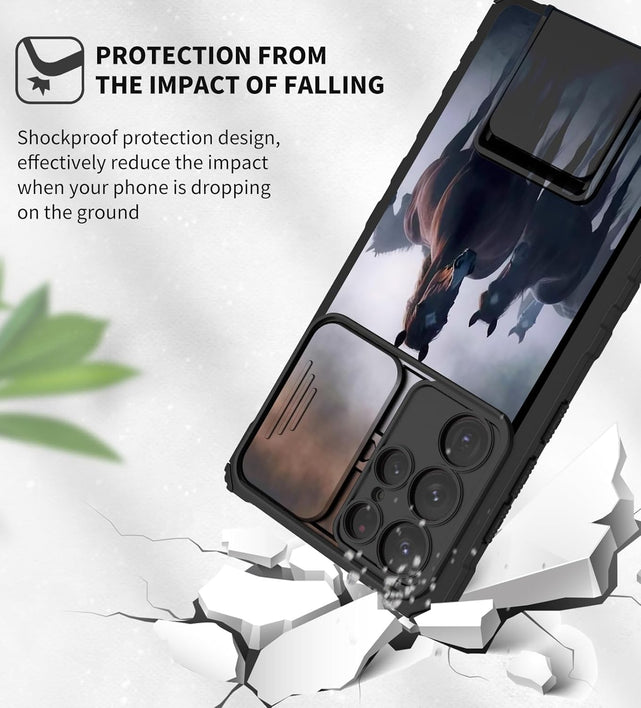 Redpepper Galaxy S25 Ultra cover rigida slim con stand marrone