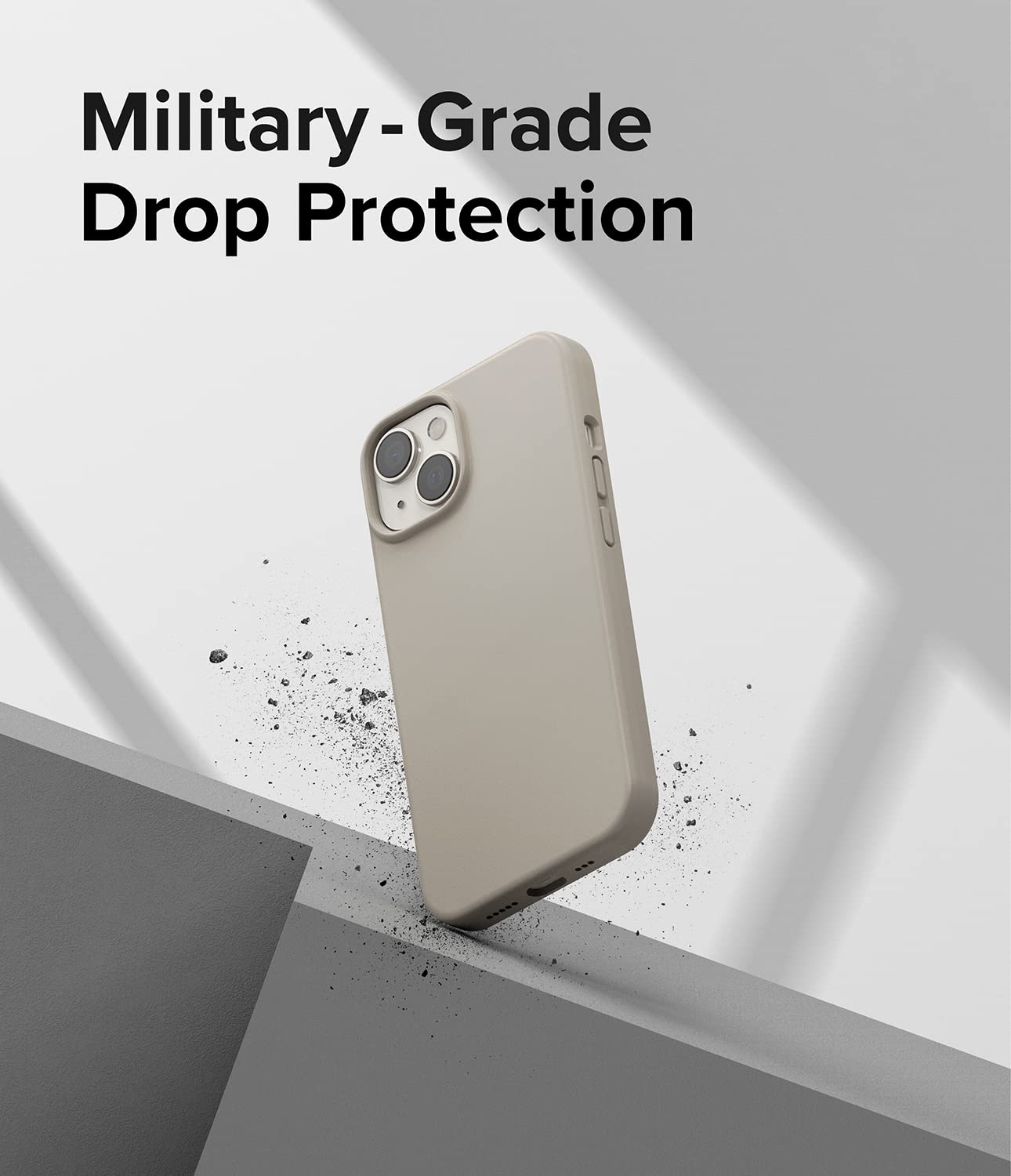 Ringke Silicone cover iPhone 14 Plus Stone grigia sottile