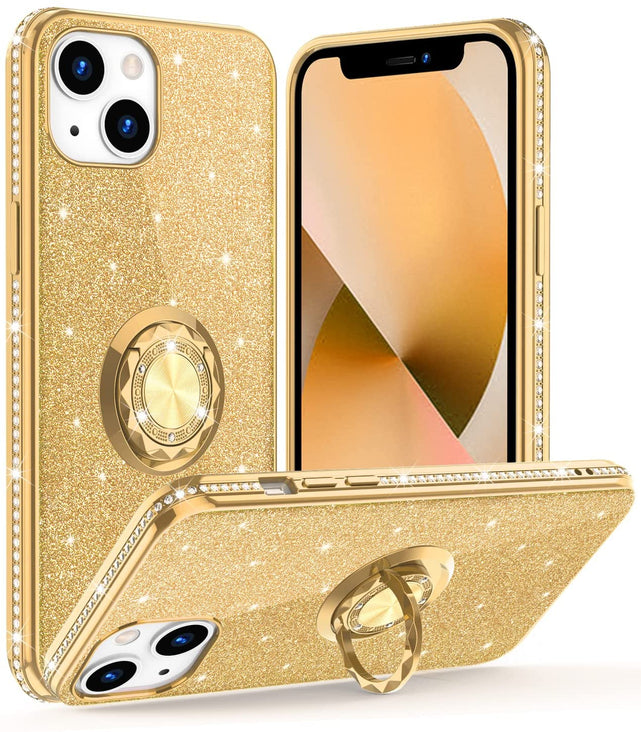 Redpepper Apple Cases iPhone 13 cover glitter con anello