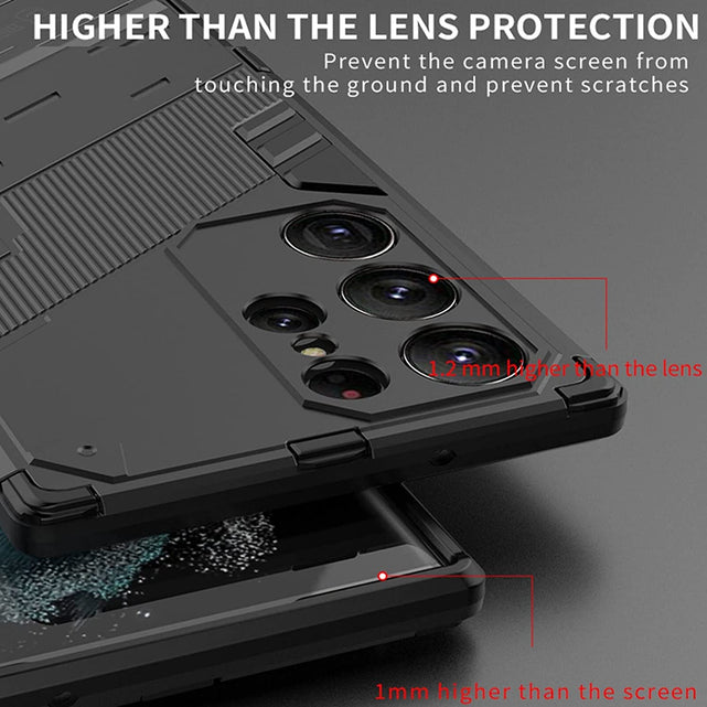 Redpepper Galaxy S23 Ultra Cover Antiurto con Stand