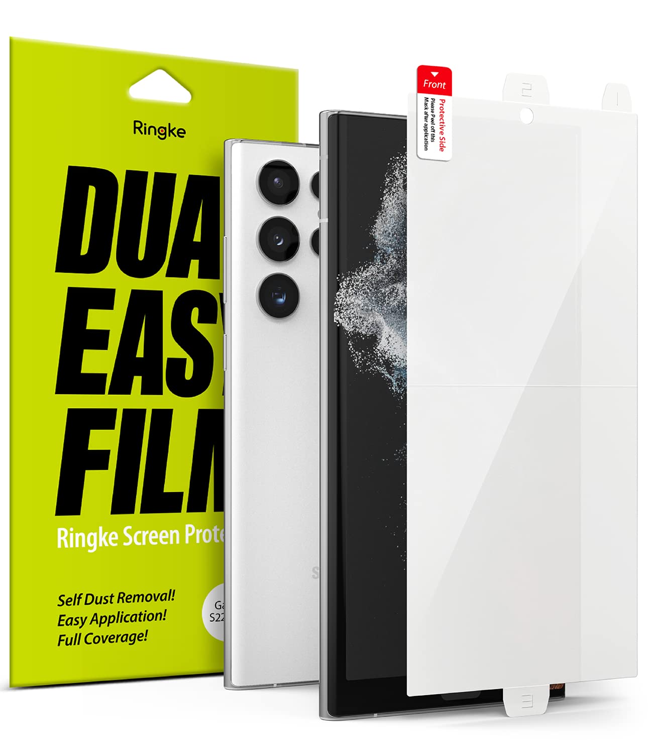 Ringke Dual Easy Film pellicola S22 Ultra 2 pezzi PET
