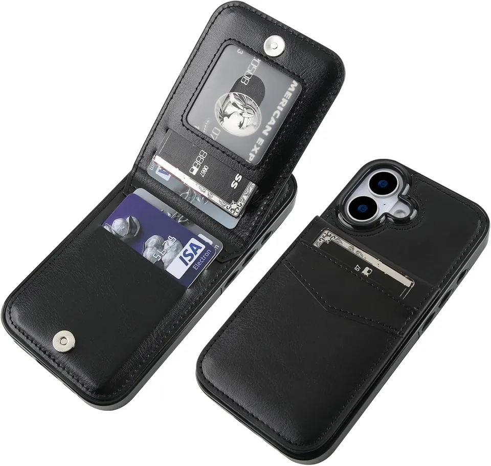 Redpepper iPhone 17 Custodia Flip Pelle porta carte
