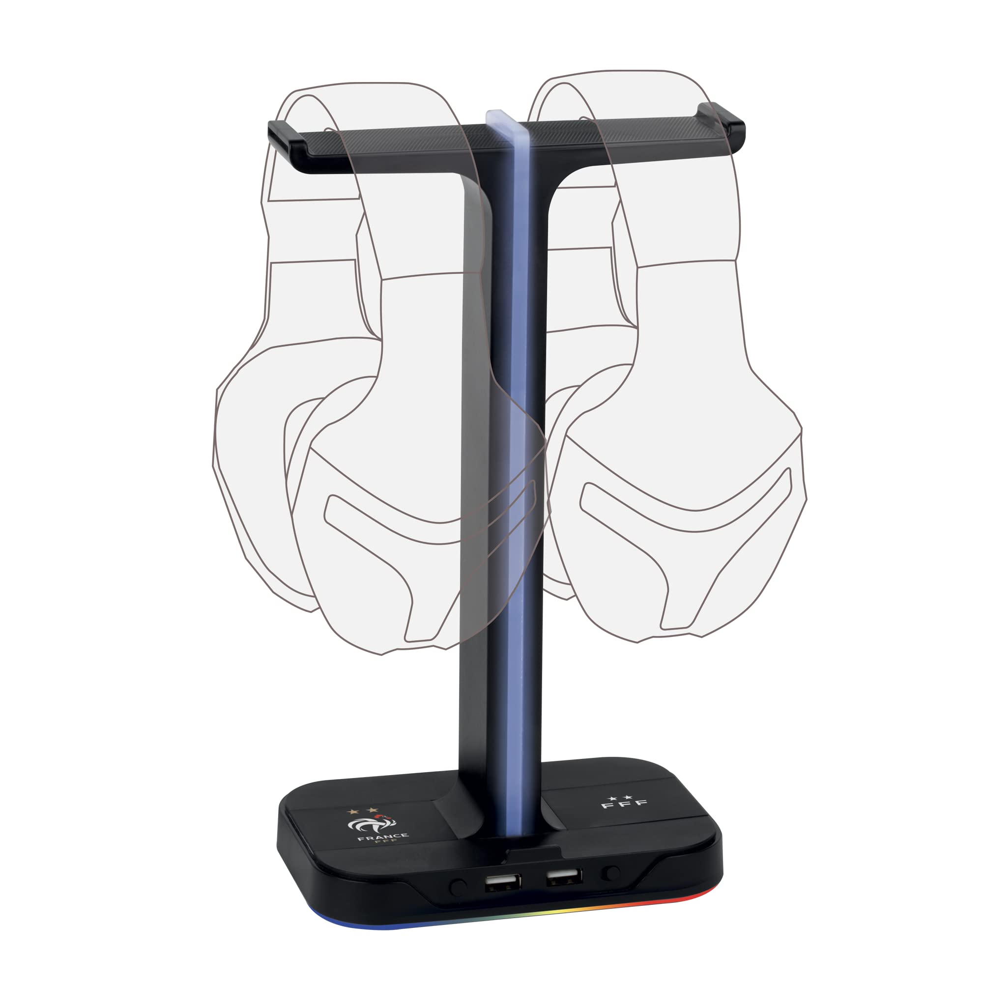 Konix Headset Holders My Hero Academia Stand Cuffie LED Blu