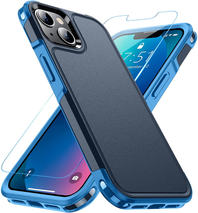 Redpepper Apple Cases iPhone 13 cover militare opaca con vetro